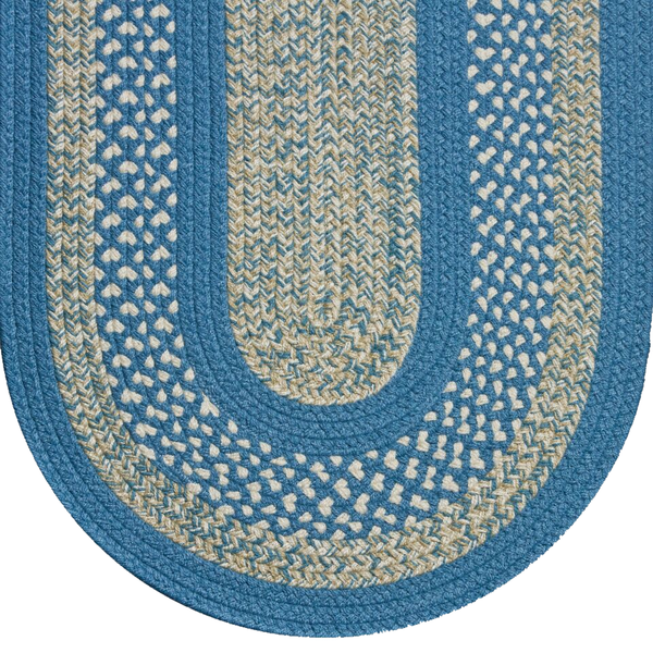 Braided Rug Williamsburg Blue 121Classic Colonial Braided Rugs