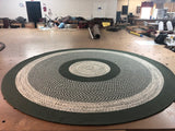 Braided Rug Sage Green 127 Classic