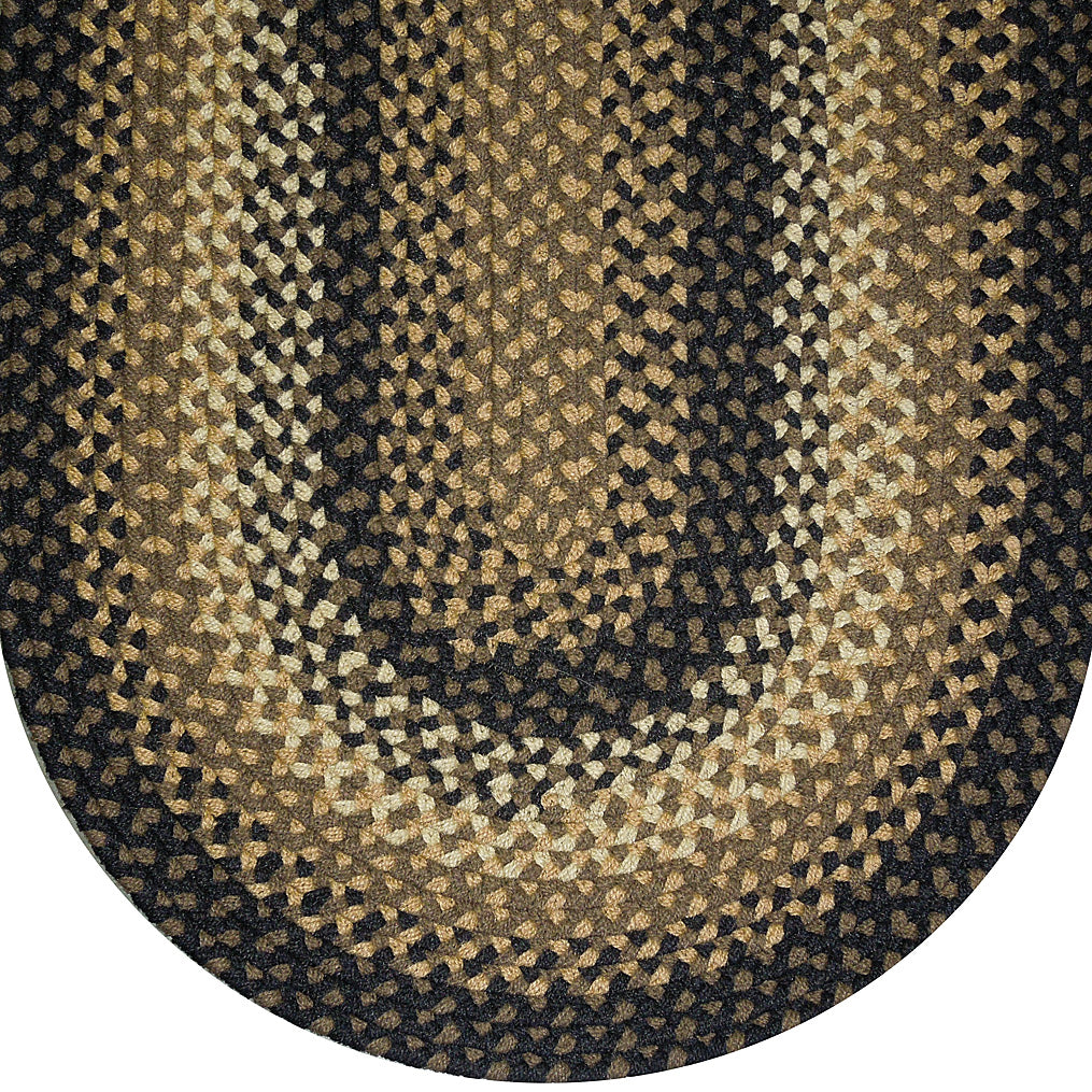 Black Weave Rug 841 Black Basket Weave – Colonial Braided Rugs